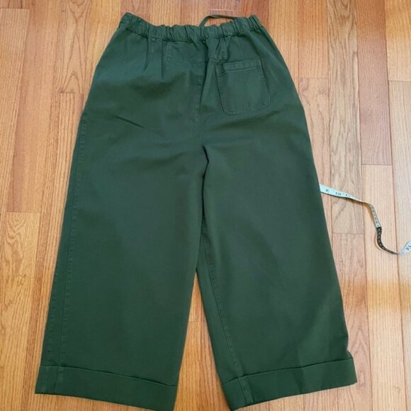 Free People Wide Leg Cuffed After Love Roll Cuff Size Medium Pleated High Rise - Picture 14 of 16